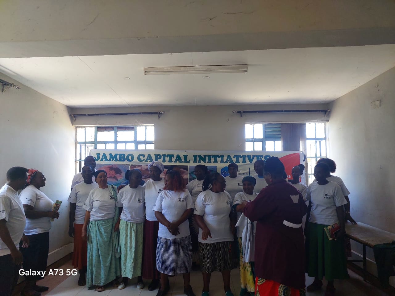 Group discussion during training